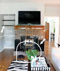 Mounting the tv above a fireplace. Family Room No More Wire Nest Hi Sugarplum