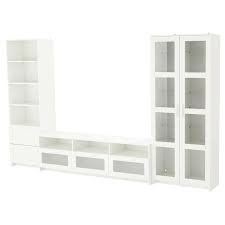 Brimnes Combinaison Rangt Tv Vitrines Blanc Ikea Armoire Avec Portes Vitrees Meuble Tv Rangement Glass Door