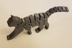 Cute Cat Figurine Multiple Colors Fidget Toy Flexible Etsy In 2021 3d Printing Toys 3d Printing Art 3d Printing Diy
