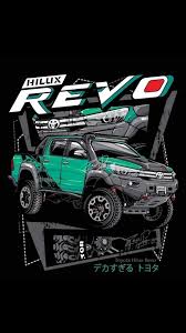 Tersedia desain decal custom juga untuk kalian yang ingin memiliki desain motor sendiri ! Pin By Alex Gomez On The Beast Toyota Hilux Hilux Revo Art Cars