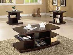 Trendy Elegant Espresso Coffee Table