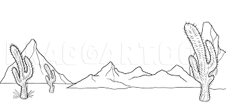 More images for how to draw a tumbleweed easy » Mexican Desert Drawing Step By Step Drawing Guide By Dawn Dragoart Com