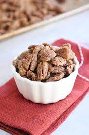 Easy Cinnamon And Sugar Candied Pecans Recipe Pecan Recipes Cinnamon Sugar Pecans Candied Pecans