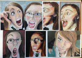 Higher Art Development Sheet Distorted Portraiture High Art Distortion Art Sketchbook Inspiration
