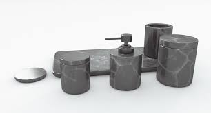 Product titleevideco marble bathroom soap dish. Black Marble Bathroom Accessories 3d Model Cgtrader
