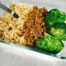 Prep Idea Lean Ground Beef Broccoli And A Rice And Lentils Medley Meal Prep Society Healthy Beef Recipes Lean Beef Recipes Ground Beef Recipes Healthy