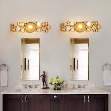 Save now with 20% off grey wash and pewter 15 inch one light pendant with stone seeded mercury glass. 20 Mesmerizing Gold Bathroom Light Fixtures Ideas Under 200