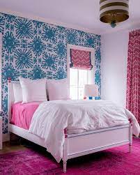 If you can't decide between blue or pink for your baby's nursery, then why not use both? Hot Pink And Blue Girls Room Transitional Bedroom