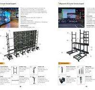 Hanging Truss Structure Ground Support System LED Displays