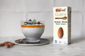 I needed a recipe that wasn't over the top with carbs as he is diabetic and will eat and eat without a care. Chia Almond Milk Pudding Bebida Organica De Almendra Organic Almond Milk Lait D Amande Biologique