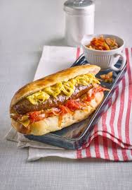 French Hotdog Mit Merguez Und Brioche Brotchen Von Chefkoch Video Chefkoch Rezepte Essen Merguez Rezept