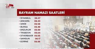 4 günlük bayramın ilk gününde cemaat camilere giderek bayram namazı kılınacak. Istanbul Da Bayrami Namazi Saat Kacta Kurban Bayrami Namazi Nasil Kilinir 2019 Yili Il Il Namaz Saatleri Video Ahaber Son Dakika Video Izle