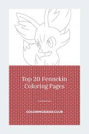 Fennekin coloring page from generation vi pokemon category. Top 20 Fennekin Coloring Pages Coloring Pages Free Coloring Pages Pokemon Coloring Pages