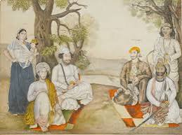 Dost Mohammad Khan (Amir of Kabul) and part of his family, 1844. Artist: Emily Eden