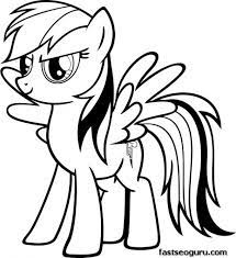 Serious Face Of Rainbow Dash Coloring Page Free Printable Letscolorit Com My Little Pony Coloring Cartoon Coloring Pages Pony Drawing