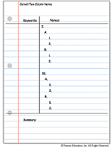 Dont panic , printable and downloadable free sample cornell note taking template 8 free documents in we have created for you. Cornell Two Column Notes Template Template Familyeducation
