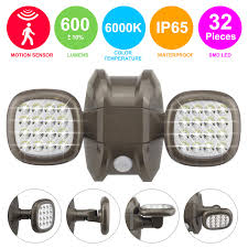 Bright lights anywhere inside or outside your home. Honwell Battery Operated Led Motion Sensor Light Outdoor Dual Head Spotlight Wireless Wall Light Waterproof Flood Light Motion Detector Lights For Outside Backyard Garden Patio Porch Brown Flood Perimeter Lighting
