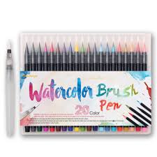 Aug 12, 2020 · before it dries, add just a few droplets of water to the cyan in your stem. 20 Color Premium Painting Soft Brush Pen Set Watercolor Markers Pen Effect Best For Coloring Books Manga Comic Calligraphy Brush Pen Set Watercolor Markerswatercolor Marker Pen Aliexpress