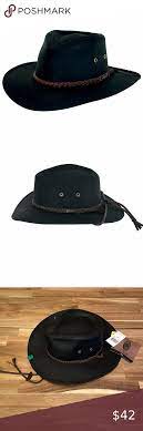 Grizzly Cowboy Hat Black Nwt Waterproof Upf 50 Cowboy Hats Cowboy Large Hats