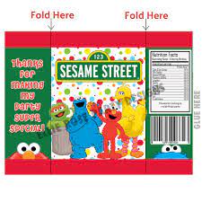 Canva is free after purchase you will receive a link to access your template online **please note** this is a digital template nothing physical will be shipped to you. Sesame Street Chip Bags Ellierosepartydesigns Com
