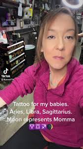 Mom and Son and Moon Tattoo