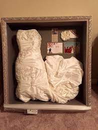 30 Ways To Display Your Wedding Dress And Accessories Wedding Dress Preservation Wedding Dress Storage Wedding Dress Frame