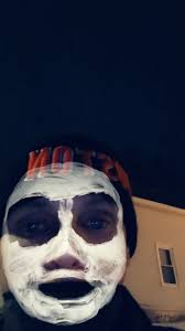 So my ice cream looks like it's smiling with a black eye.