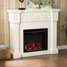 59 number of lofts being tracked: Boston Loft Furnishings 44 5 In W Ivory Fan Forced Electric Fireplace In The Electric Fireplaces Department At Lowes Com
