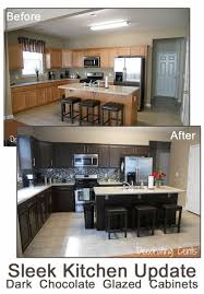 Time For A Change In The Kitchen Don T Want To Paint Your Cabinets White Go For A Sleek Chocolate Brown Color Instead Like Th Home Home Decor Home Remodeling