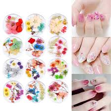 Once applied, these can last up to a month without the fear of them chipping away. 3d Decoration Real Natural Dried Flower For Uv Gel Acrylic Nail Art Tips 01 Buy From 6 On Joom E Commerce Platform