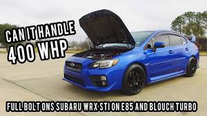 Updated weekly, pricing for the 2015 subaru wrx wrx sti sedan 4d is based on the vehicle without options. My Subaru Wrx Sti Got A Bigger Turbo And It S Fast 400 Whp With Blouch Turbo And E85 Youtube