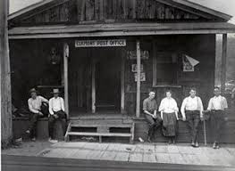 Men Standing Near The Front Porch Of The Elkmont Post Office And Store Appalachia Great Smoky Mountains National Park Great Smoky Mountains