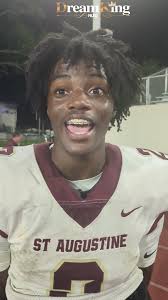 St Augustine Yellow Jackets QB Brenton James post game interview after win  over Bolles