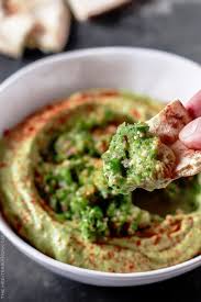 Avocado Hummus With Fresh Tomattillo Salsa Verde From The Mediterranean Dish Super Creamy Avocado Humm Appetizer Recipes Avocado Hummus Recipe Avocado Hummus
