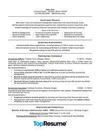 Financial considerations are at the root of all major business. Investment Banking Resume Sample Professional Resume Examples Topresume