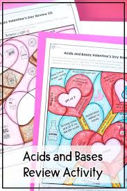 Acids And Bases Valentine S Day Activity In 2020 With Images Valentines Day Activities Holiday Worksheets Middle School