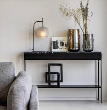 Console Plateau Marbre Febee Decoration Salon Arty Marbre Et Du Metal Vase En Verre Souffle Statuete Decoration Salon Decoration Interieure Vase Verre