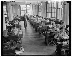 A 1937 Picture From The Social Security Administration Where Punch Cards Were Created To Keep Track Computer History Museum Old Time Photos Framed Poster Art