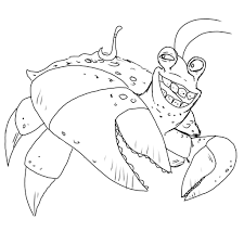 Just download and print the coloring pages at the link below. Crab From Moana Coloring Page Novocom Top
