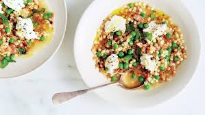Fregola With Green Peas Mint And Ricotta Recipe Ricotta Recipes Fregola Ricotta Cheese Recipes