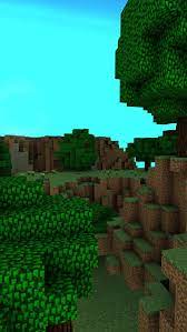 Nice View Of A Strip Of Minecraft Land Iphone Wallpaper Landscape Minecraft Wallpaper Iphone 5 Wallpaper