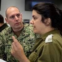 Sgt. 1st Class Norvain Pleasant, III (left) and Maj.