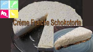 Nun 2 oder auch mehr esslöffel getränkepulver und 1 becher crème fraiche unterrühren. Creme Fraiche Schokotorte Youtube