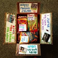 Birthday Care Package Ideas For Girlfriend Pin By Megan Wortham On My Missionary Missionary Packages Missionary Gifts Football Boyfriend Gifts