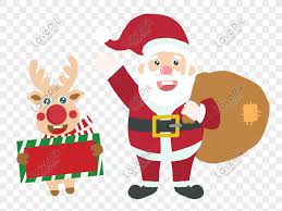 The illustration is available for download in high resolution quality up to 5000x5000 and in eps file. Christmas Cartoon Hand Drawn Santa Claus And Reindeer Png Image Picture Free Download 611589109 Lovepik Com