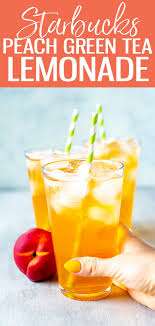 You can make a healthier version at home that's cheaper and healthier! Starbucks Iced Peach Green Tea Lemonade The Girl On Bloor