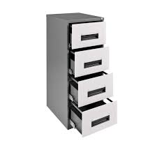 The sliding shelf track storage. 4 Drawer Steel Filing Cabinet