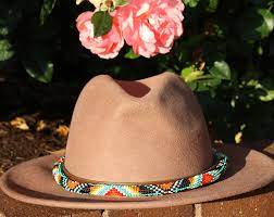 Beaded Drawstring Pouch Drawstring Leather Pouch Amulet Etsy Cowboy Hats Hat Band Beaded Hat Bands