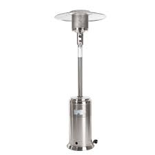 Fire Sense Pro Series 46 000 Btu Stainless Steel Propane Gas Patio Heater 61436 The Home Depot