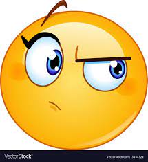 Suspecting Female Emoticon Royalty Free Vector Image Emoticon Emoticons Emojis Funny Emoji Faces